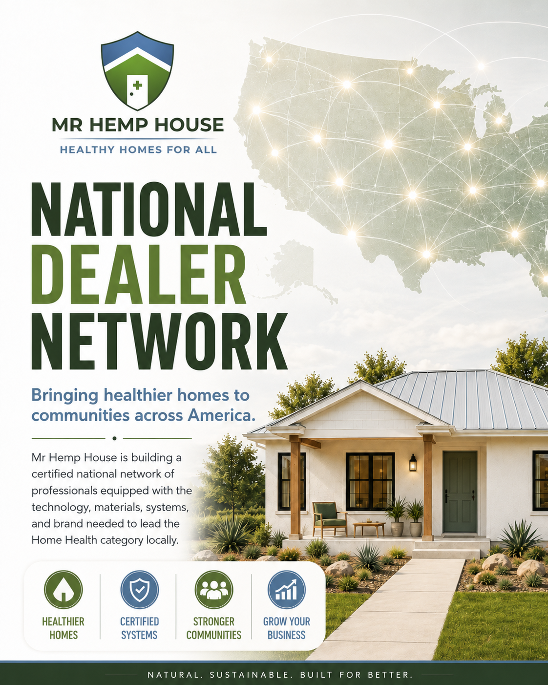 Mr Hemp House® National Dealer Network — bringing healthier homes to communities across America