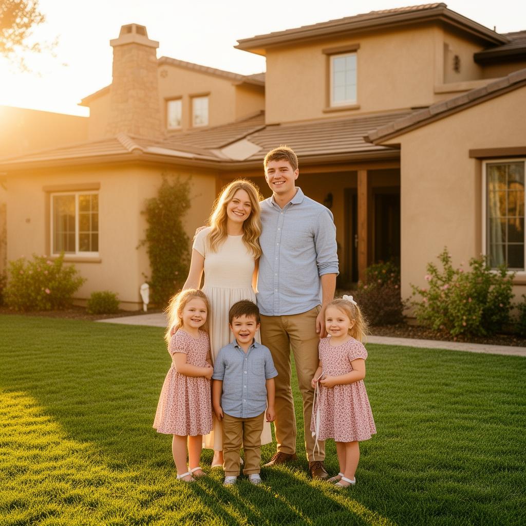 Family enjoying healthy hemp insulated home with clean indoor air quality